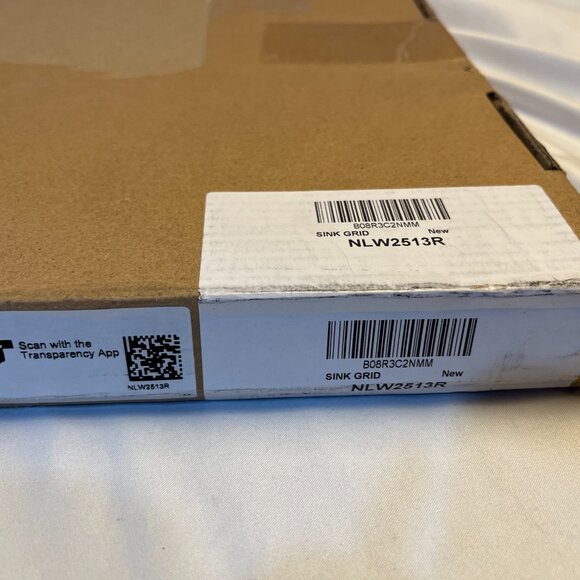 Serene Valley 25-1/4" X 12-1/2“ Sink Grid Rear Drain Corner Radius NLW2513R NEW - Picture 5 of 10